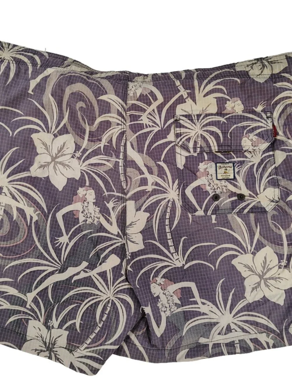 Men's Large Hawaiian Tropical Themed Tommy Bahama Swimshorts